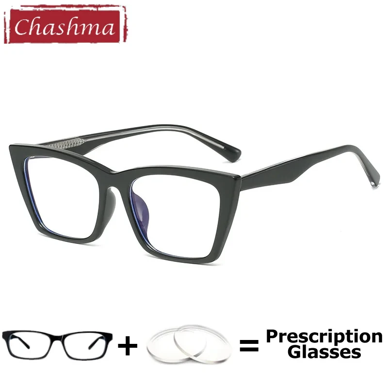 

Очки по рецепту Chashma, женские оптические оправы для очков, прочные прозрачные линзы для близорукости, линзы с кристаллами, леопардовые очки Trend Gafas