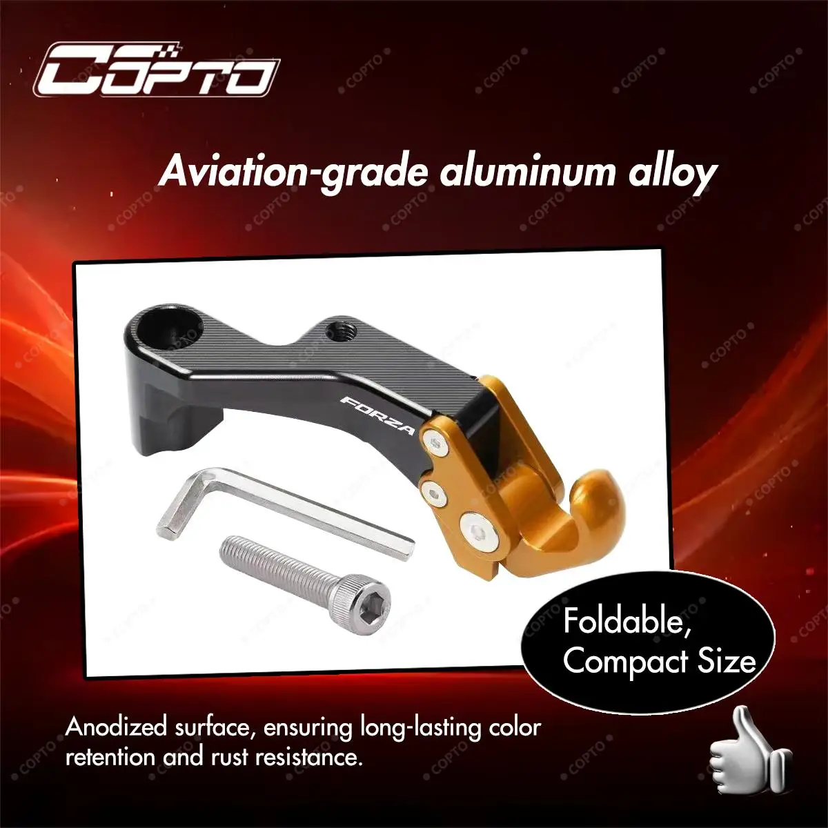 CNC Aluminum Motorcycle Bag Hook Helmet Bag Hanger Scooter Storage Hook Motorcycle Accessories