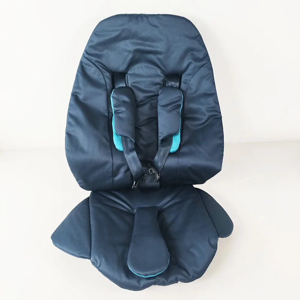Stroller Seat Cushion For Cybex Mios 3 Seat Pack Accessories (Different Buckle For Mios 2) Dark Navy Color DIY Baby Buggy Part