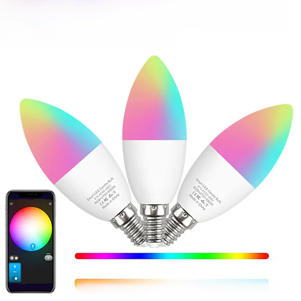 Ewelink E14 inteligentna żarówka Led Wifi Zigbee RGBCW lampa Led współpracuje z Alexa Amazon Google Home Yandex Alice Smartthings — zdjęcie 2