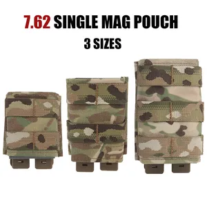 Tactical Magazine Pouch Militar 7.62 Single Pistol Mag Bag KYWI Kydex Wedge Insert Mag Belt Malice Clip Airsoft Hunting Gear