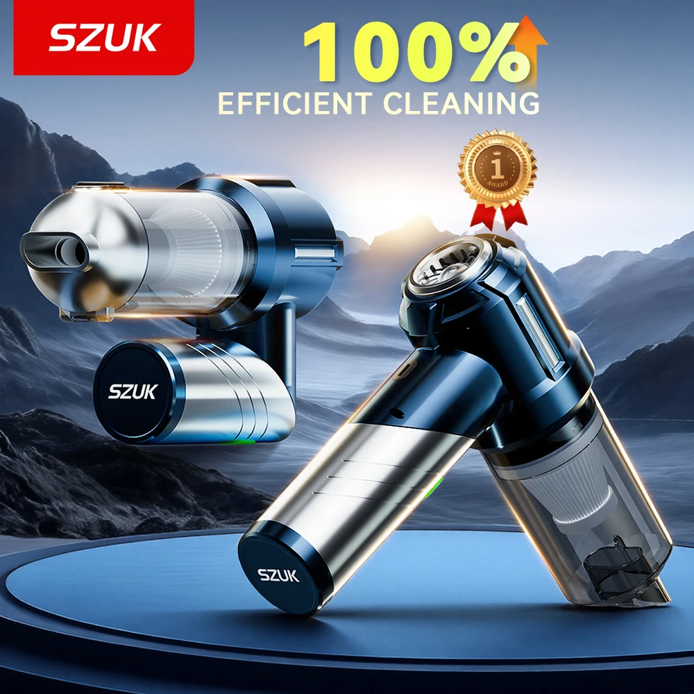 SZUK Foldable Car Vacuum Cleaner Mini Powerful Cordless Portable Vacuum Cleaner for Home Appliance Handheld Blower Car Cleaner
