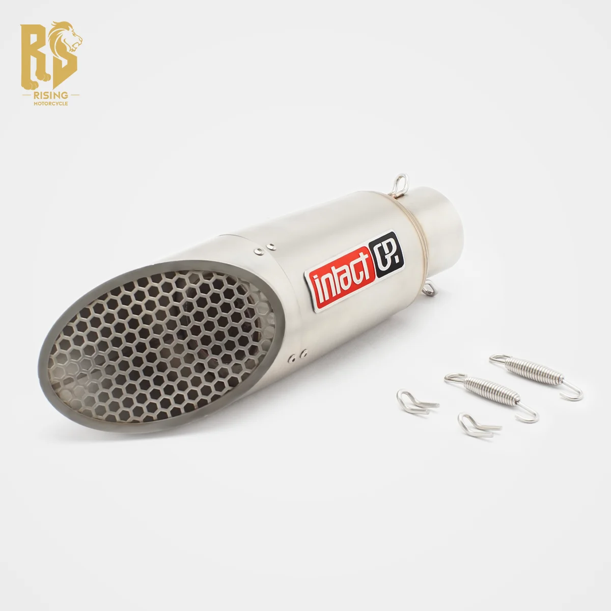 Motorcycle modification sports exhaust pipe tail mini honeycomb model commuter running mountain ninja 400 Z900 R3 R15