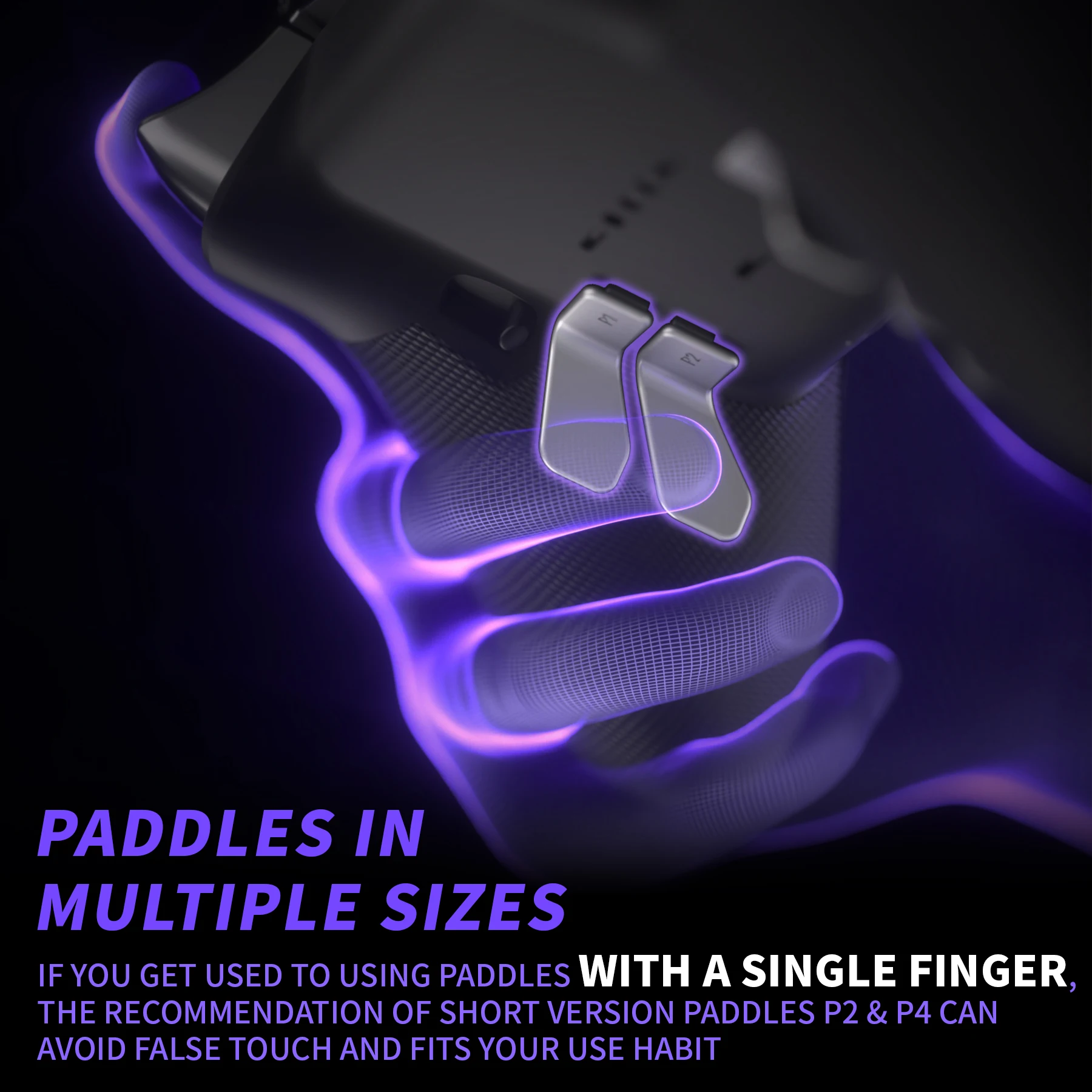 eXtremeRate Swift Paddle pour Xbox Elite 1, contrôleur Xbox Elite 2, palettes arrière interchangeables de remplacement 6 en 1 - 9 couleurs