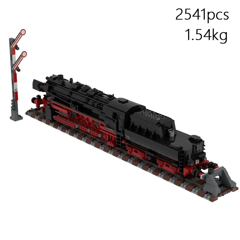

MOC Building Blocks City Construction Train Steam Train Railway Track Toy Boy Children's Gift 2541pcs