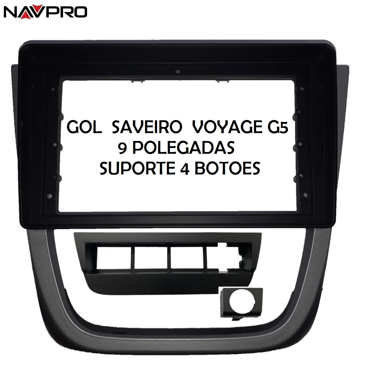 VW GOL VOYAGE SAVEIRO G5 2008-2012 Frame and Connecting Cables for Multimedia Center Installation 9 