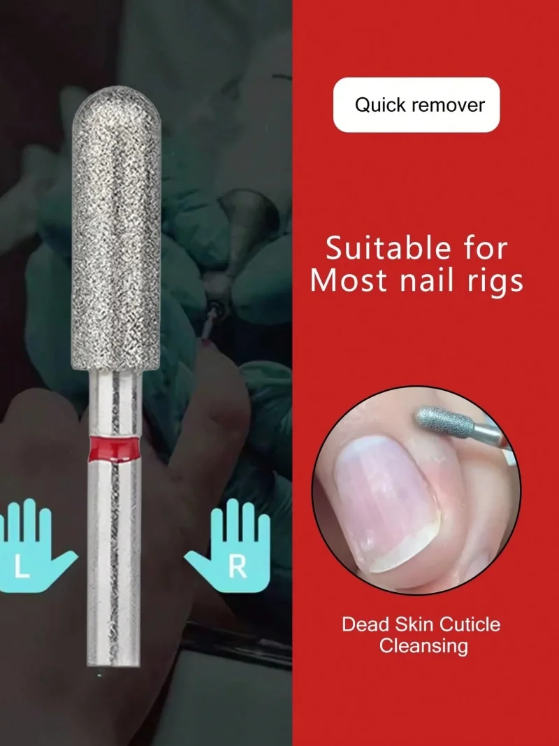 1/3/5 pièces foret à ongles pour perceuse à ongles électrique Machine dissolvant élimination des peaux mortes ongles professionnel manucure pédicure outil