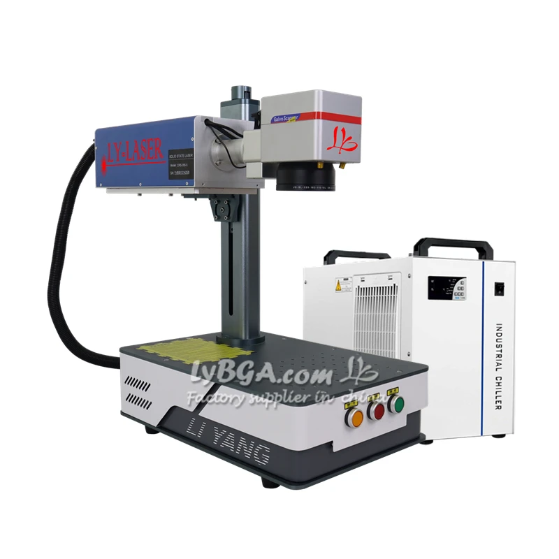 سطح المكتب المحمولة الأشعة فوق البنفسجية راي الضوء البارد الأرجواني UV 3 واط 5 واط 10 واط CRS آلة الوسم بالليزر للخشب غير المعدني الاكريليك الجلود