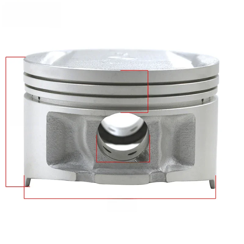 AHL STD ~+100 Rozmiar otworu cylindra 73mm ~ 74mm Zestaw tłoka i pierścieni tłokowych do motocykli Yamaha TTR250 4GY 1999-2006 4GY-11636-00-00 — zdjęcie 2