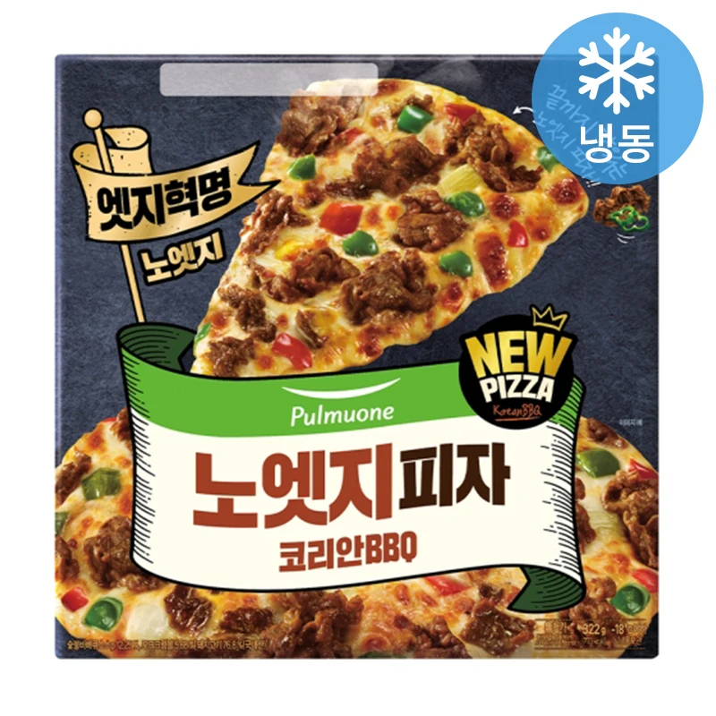풀무원 노엣지피자 코리안BBQ 322gx3개