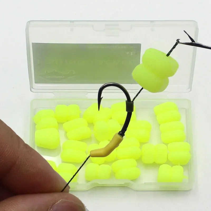 1 boîte Boilies carpe appât Pop Up maïs appât pour la pêche à la carpe Pop-Up coulant lent faux alimentaire plastique leurre matériel de pêche