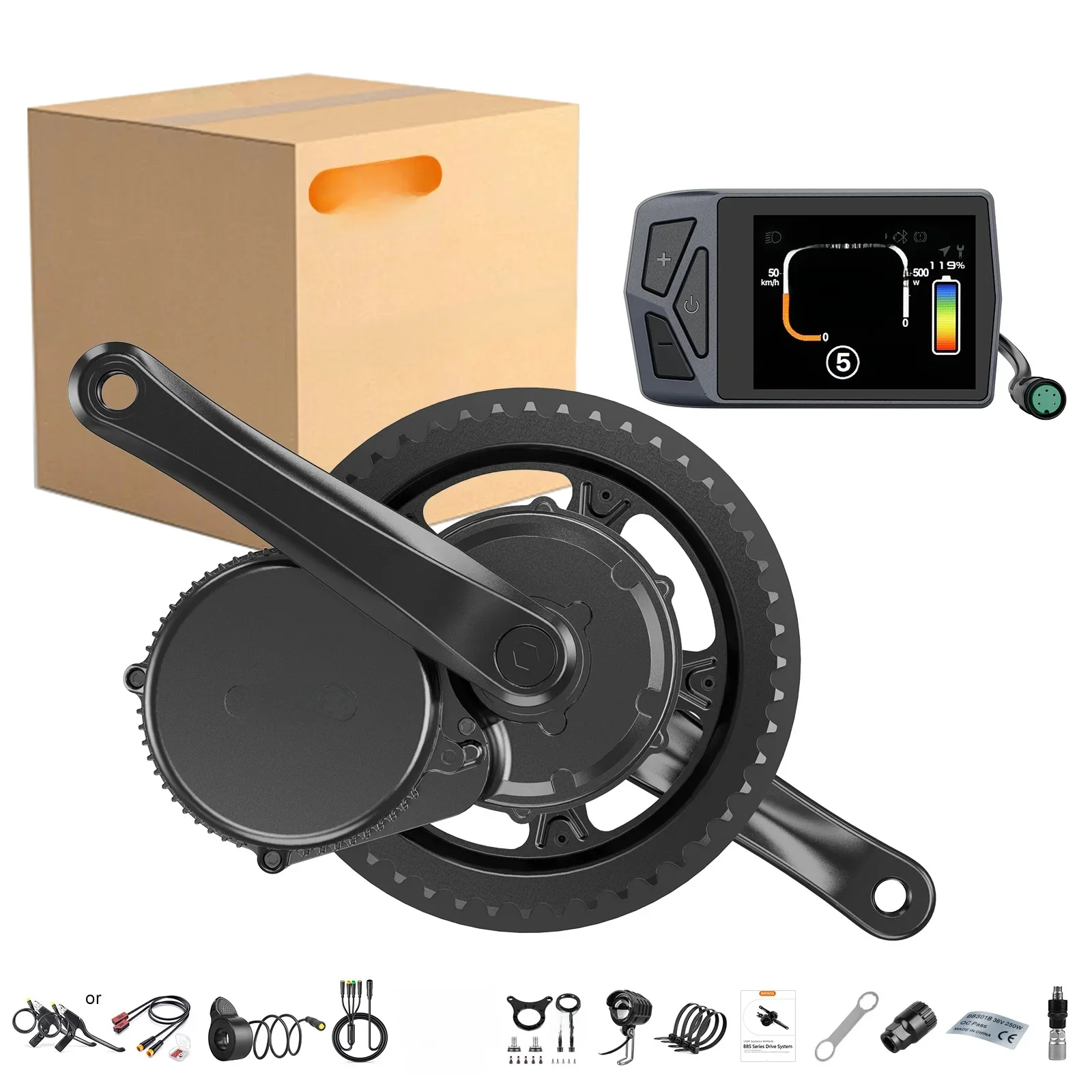 AliExpress BAFANG Bafang 750w 48v kit complet Mid Drive Motor 8fun BBS02 Bicycle Electric eBike Conversion Kit Powerful Central e-Bike Engine