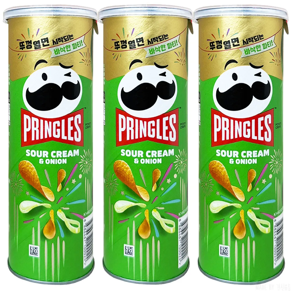 Kellogg Pringgles onion flavor 110g x 3 pieces, potato snack snacks