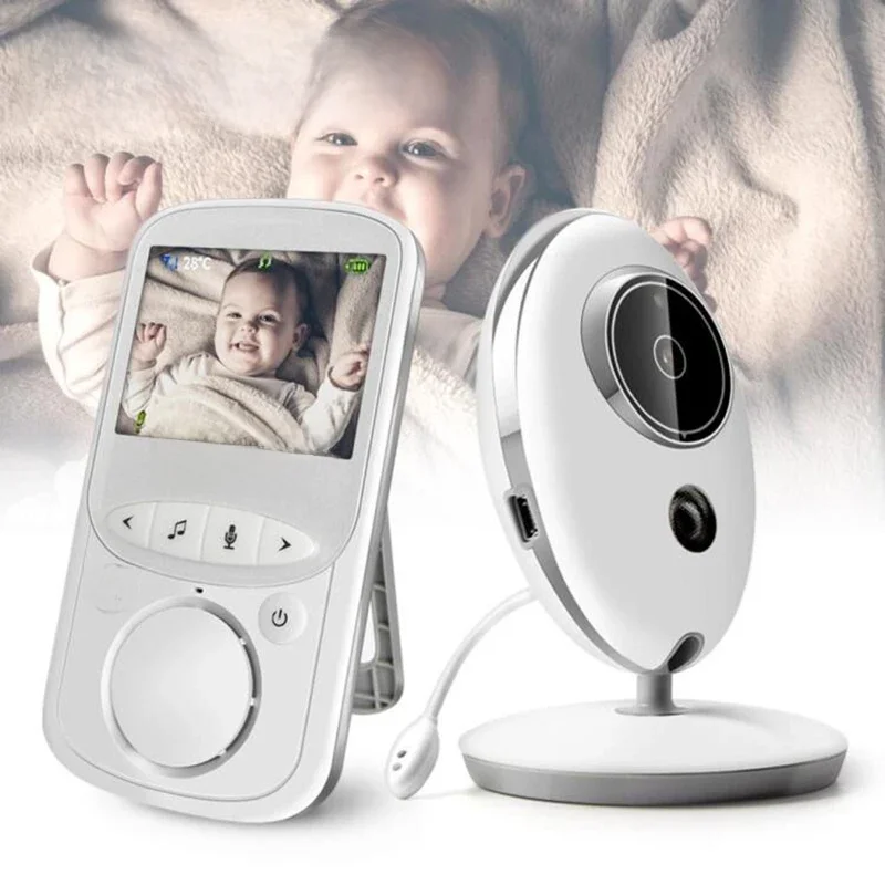 Bezprzewodowa niania audio-wideo LCD VB605 Radio Niania Muzyka Domofon IR 24h Przenośna kamera dla dziecka Baby Walkie Talkie Niania — zdjęcie 2