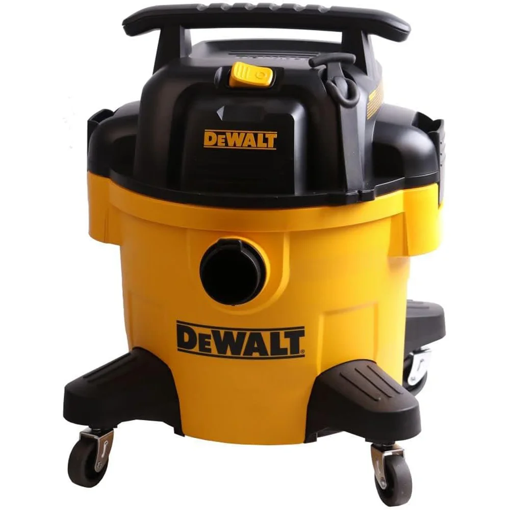 DEWALT DXV06P 4 Peak HP Shop Vacuums, 6 Gallon Poly Wet/Dry Vac, Heavy-Duty Shop Vacuum with Blower Function Yellow+Black