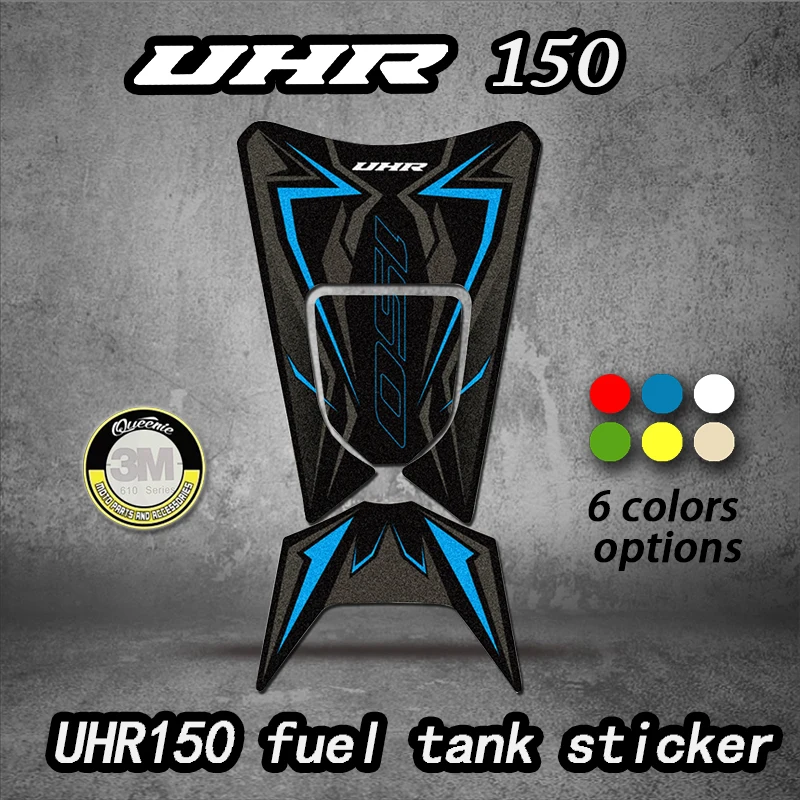 UHR150 Motorcycle Tank Pad Protector Leather Sticker Decals Accessories For SUZUKI UHR 150