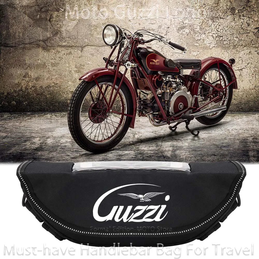 

For Moto Guzzi V85TT V9 Bobber V85 TT V7 V100 Motorcycle accessory Waterproof And Dustproof Handlebar Storage (historical logo）