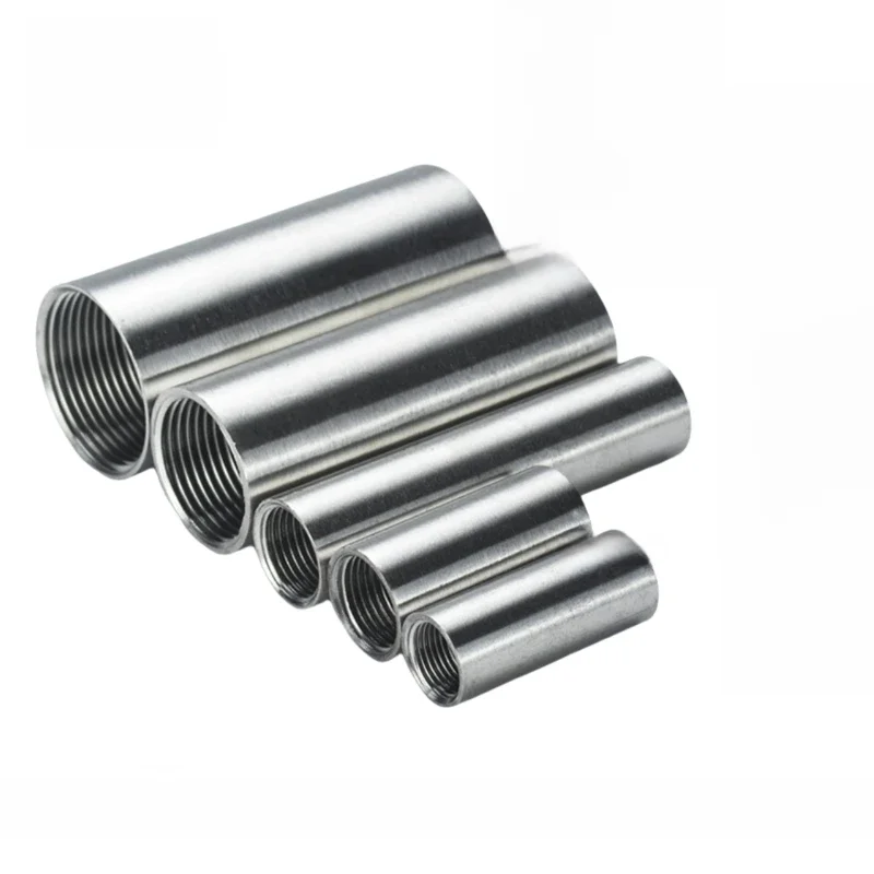 1/8 "1/4" 3/8 "1/2" 3/4 "1" -2" BSP femelle 50 60 80 100 150 200 300mm coupleur de baril connecteur de raccord de tuyau de mamelon 304 en acier inoxydable