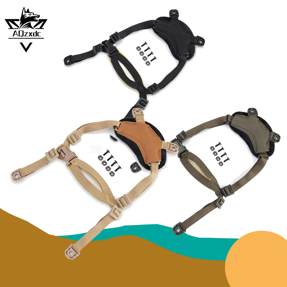 

Tactical Helmet Suspension Strap 4-Point Liner Suspension System Helmet Suspension Strap with Bolts Screws for MICH Fast Helmet
