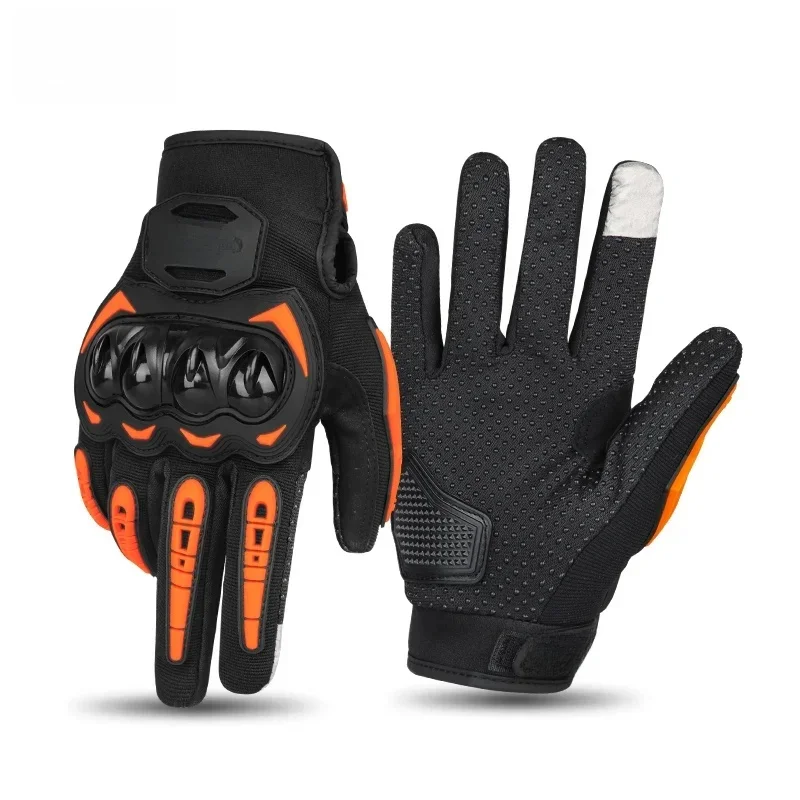 AliExpress SUOMY New Orange Motorcycle Gloves Summer Men Women Full Finger Touch Screen Motocross Guantes Motorbike Bicycle Cycling Gloves