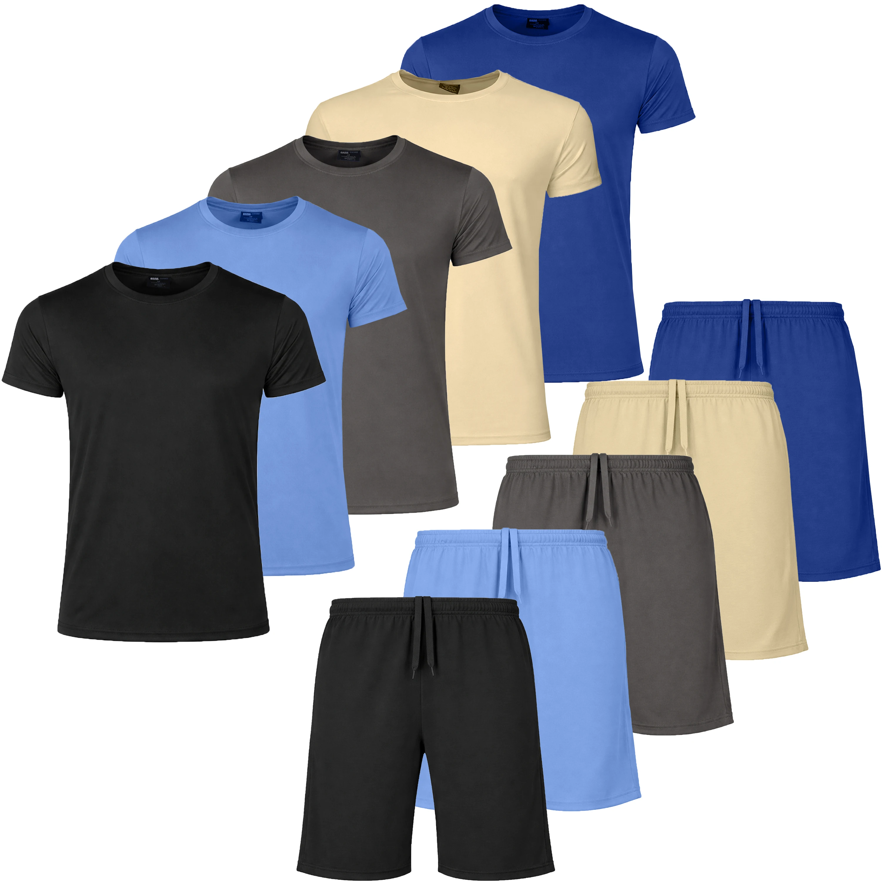 Men's Athletic Tee and Shorts Activewear Set