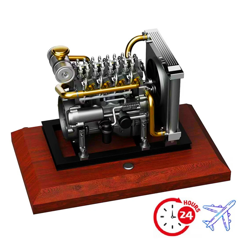 

New TECHING Diesel Engine Model Metal Assembly Can Start The Mini Engine Mechanical Assembly Toy