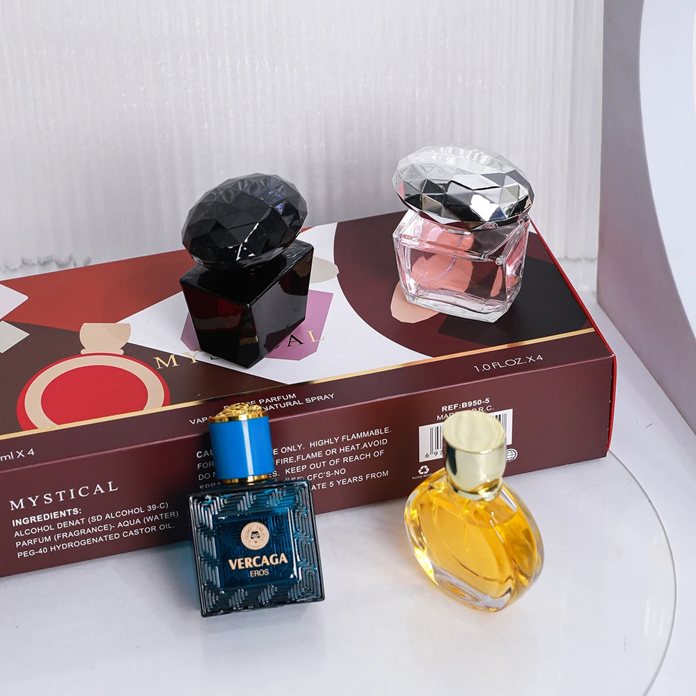 

Мистический набор парфюмерии Mystical Perfumes, 4 шт. | Mystical 30 мл + Mystical освежитель воздуха 30 мл + Mystical спрей для тела 30 мл + Mysterious Forest