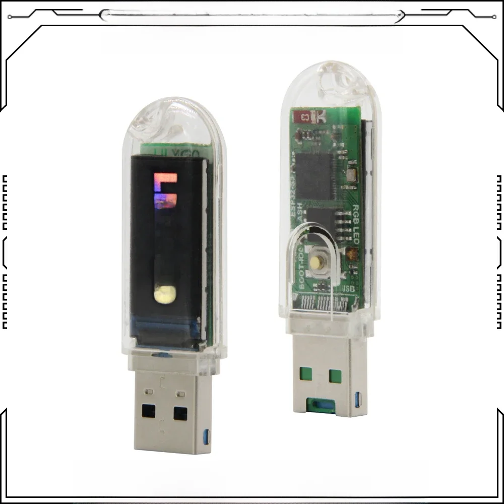 LILYGO® T-Dongle-S3 ESP32-S3 Dongle z 0.96 cal ST7735 wyświetlacz LCD ekran obsługujący WiFi BLE ukryte karty TF rozwój pokładzie — zdjęcie produktu 7