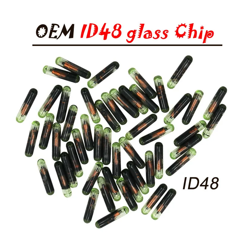 2022 NEW 10/20/30/50pcs Car Key Chip Blank OEM ID48 Chip Auto Transponder Chip Glass ID 48 Unlock Chip for V-W