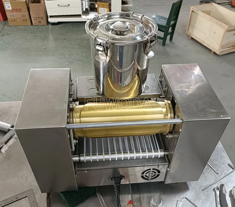 Commercial Automatic Mini Mille Crepe Wrapper Cake Machine Thickness AdjustableThousand Layer Spring Roll Pancake Making Maker