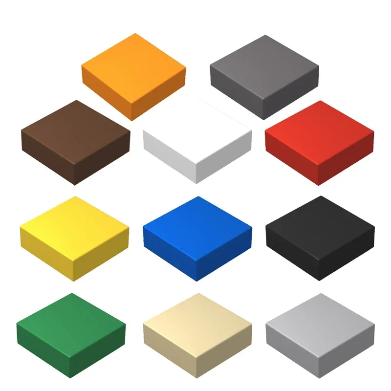 MOC 3070 accessoires 1x1 panneau lumineux 20 pièces/ensemble carrelage plat assembler pièces blocs de construction cadeaux pour enfants jouets éducatifs accessoire