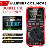 TOOLTOP ET2010A Handheld Smart Oscilloscope 1Mhz 2.5MSps Multi-Waveform Scan AC/DC 600V Digital Multimeter Electrician Tools