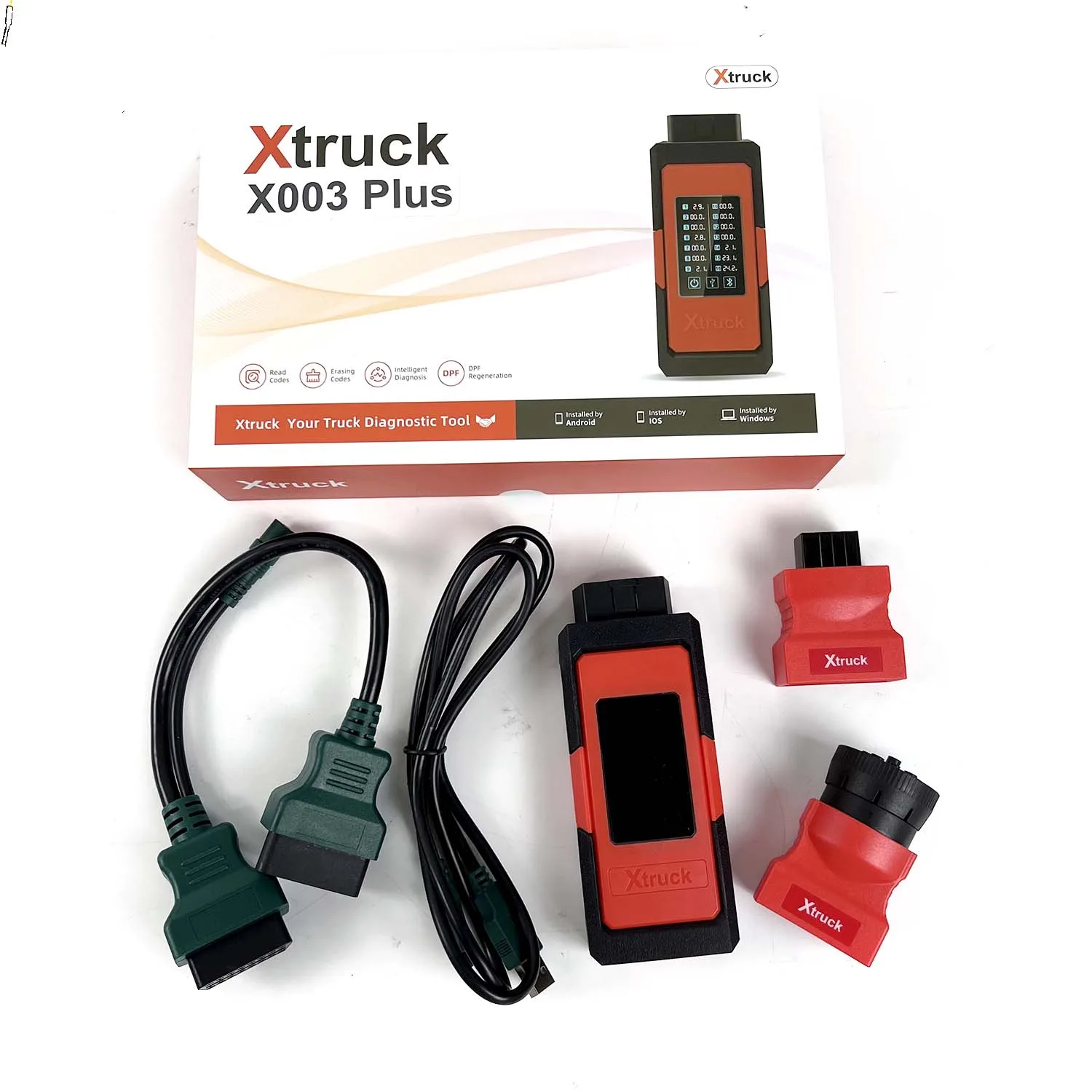 CFC2 laptop+ Xtruck X003 plus Read Codes rasing Codes DPF Regeneration support Cum-mins VO-LVO and SCA-NIA Truck Diagnostic Tool