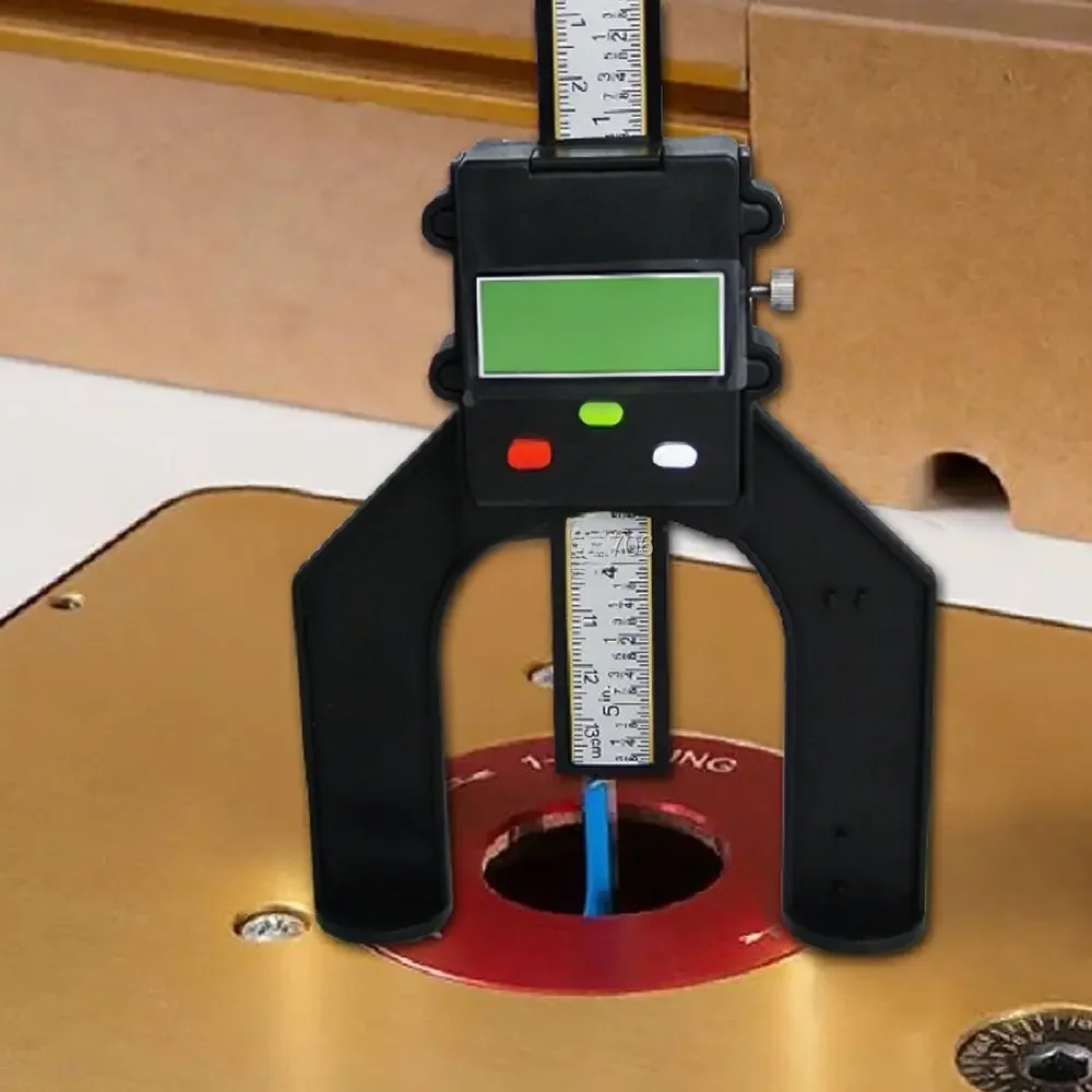 Cyfrowy miernik głębokości Cyfrowy miernik głębokości bieżnika LCD Magnetyczna samostojąca przysłona 80 mm Frezy ręczne — zdjęcie 2