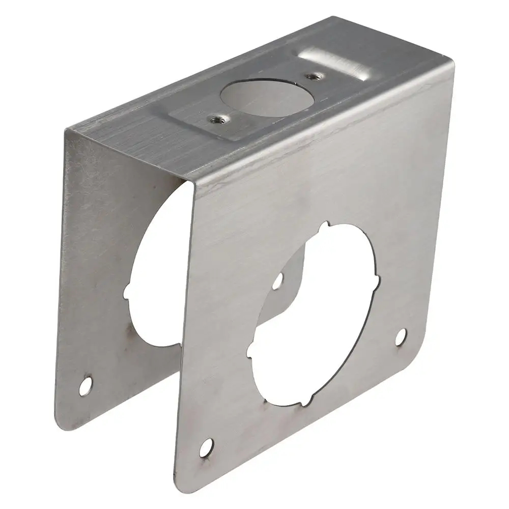 Stainless Steel Door Reinforce Silver Single Bore Hole Reinforcement board Door Lock Plate Home Door Hardware