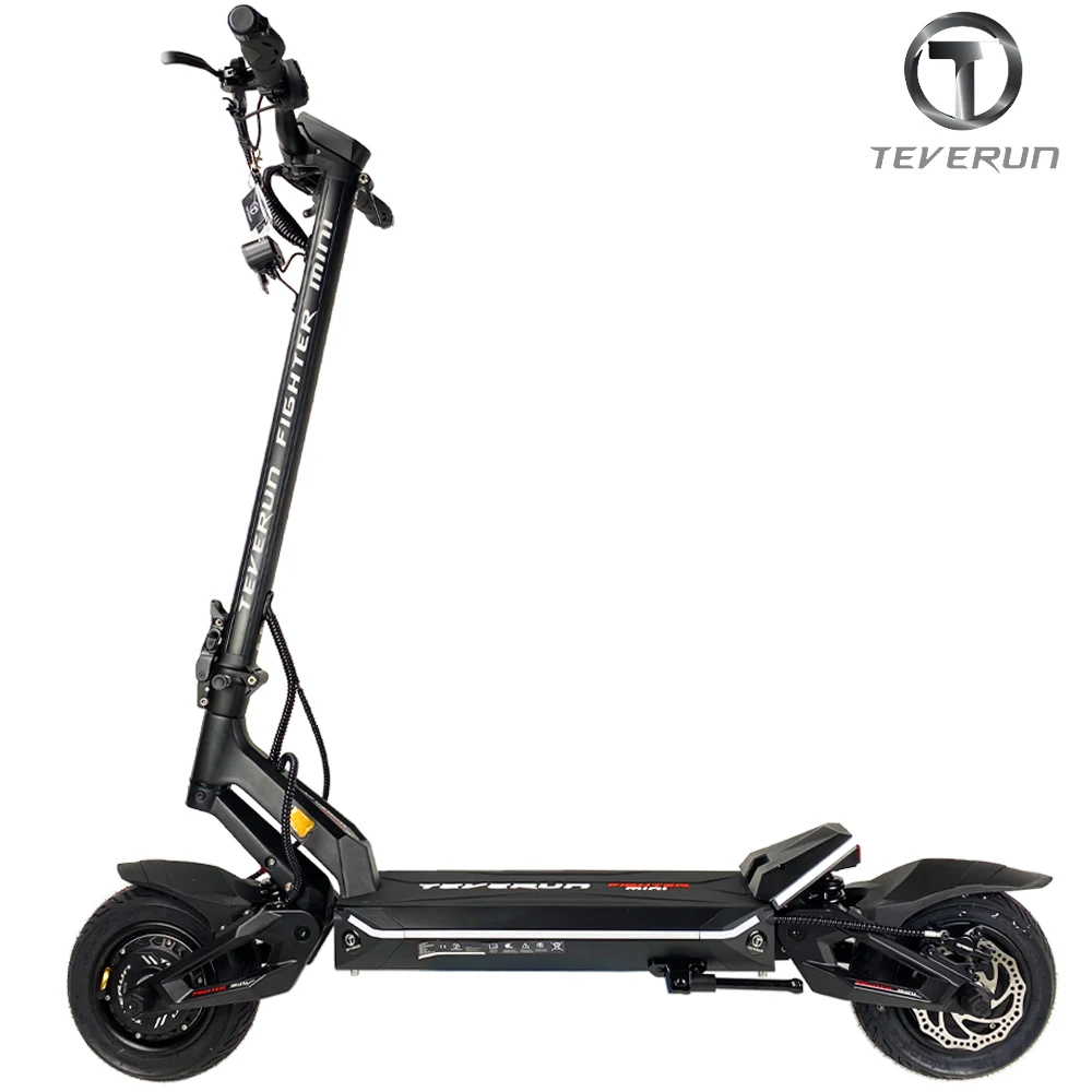 Original Teverun Fighter Mini 52V 20.8Ah Smart BMS APP New NFC Lock Dual Motor 2*1000W Top Speed 60km/h Official Teverun Scooter