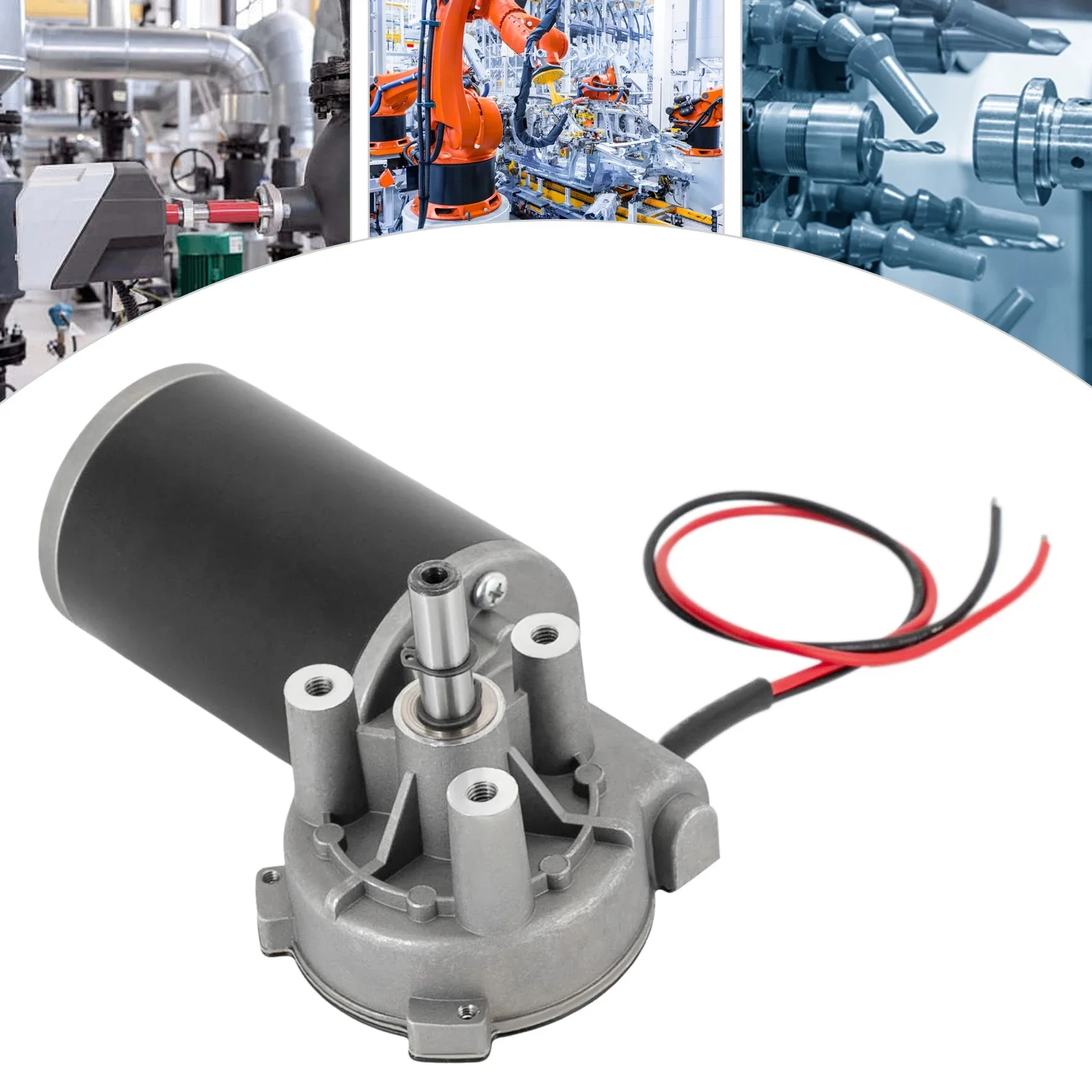 80W DC-reductiemotor Elektrische reductiemotor Linkerpositie Reductie Variabele snelheid 70 kg Belasting 220 RPM - afbeelding 2