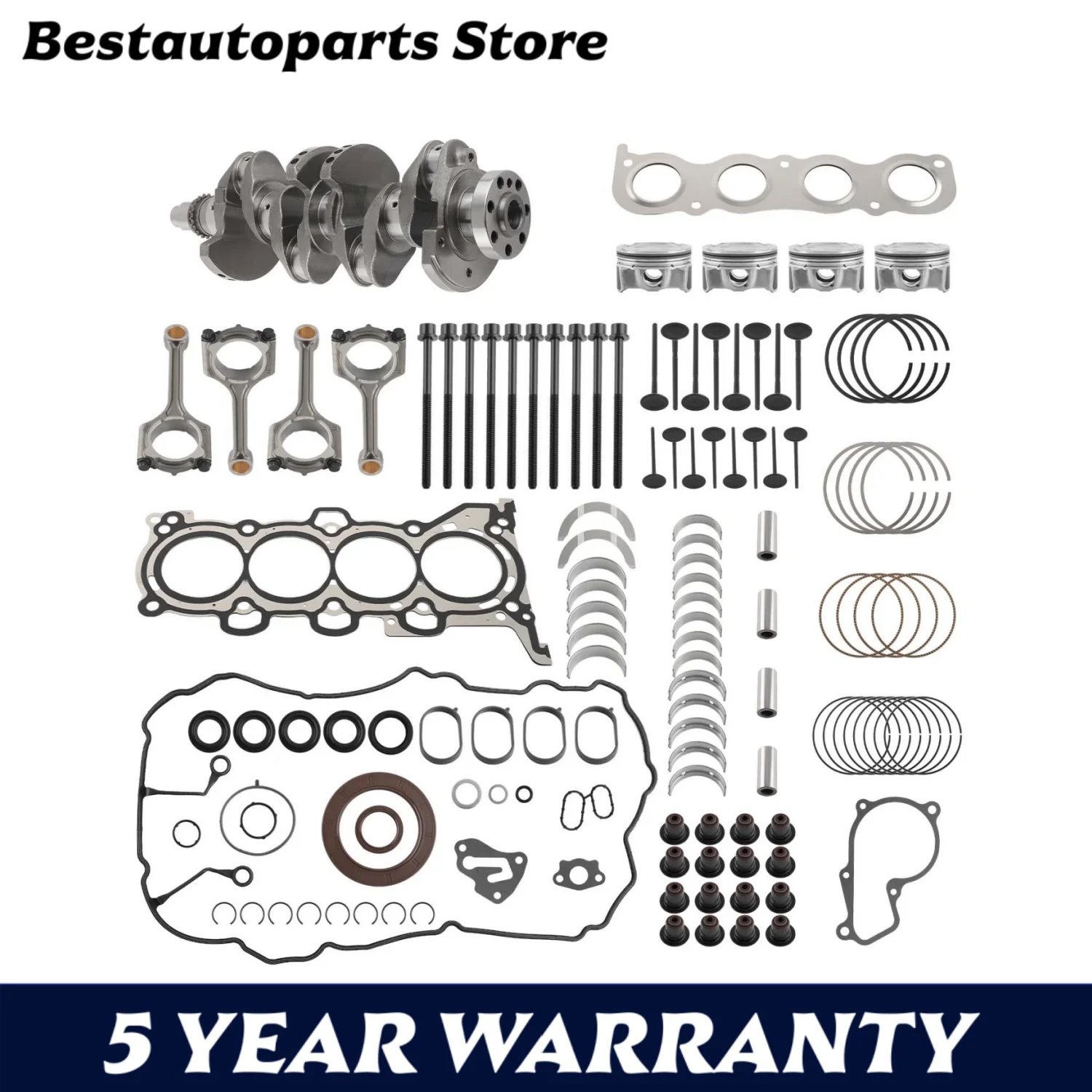 

G4NA 2.0L Engine Overhaul Rebuild Kit - Crankshaft Rod Gasket Seal Kit For Hyundai Kia