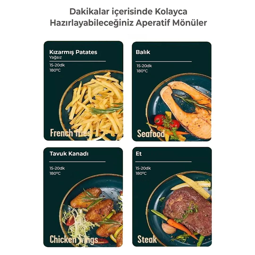 4,5 litros XL Fritadeira ar Fritadeira ar quente