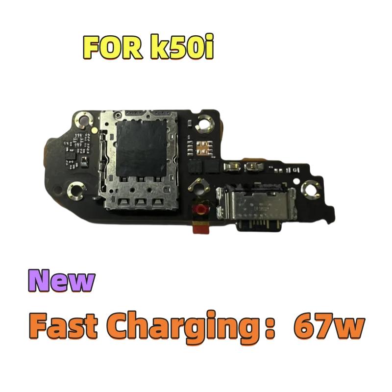 

Для Redmi K50i USB зарядная плата PCB Type C порт зарядного устройства док-станция разъем микрофон гибкий кабель K50i