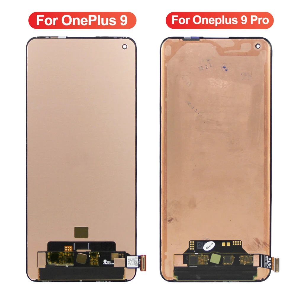 AMOLED Display Screen for OnePlus 9 LE2113 Replacement, Lcd Display Digital Touch Screen with Frame for OnePlus 9 Pro Screen