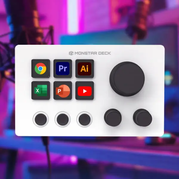 Monstar gear monstasek TS16N3 Hangul stream deck YouTube video editing macro photoshop designer short keys keypad
