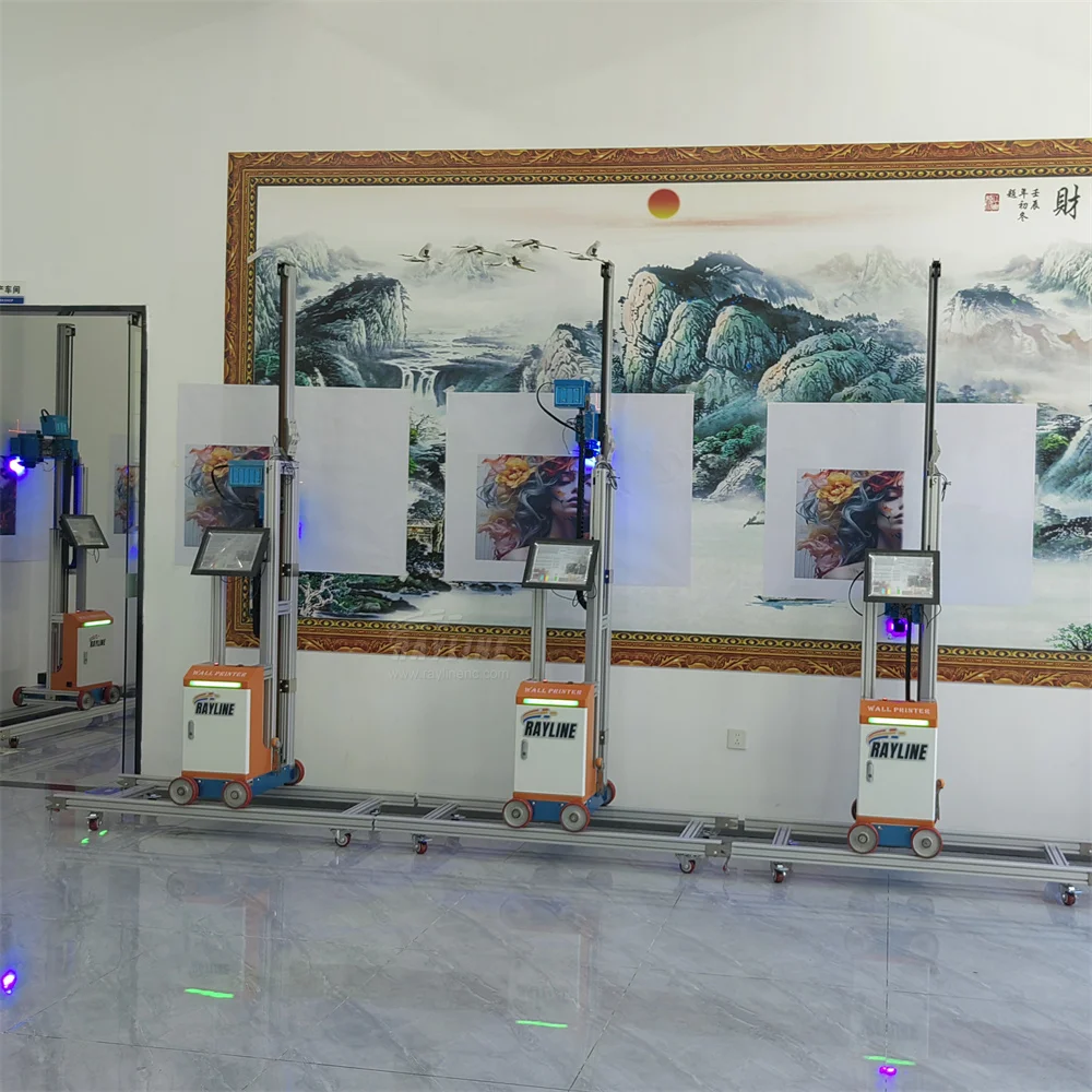 3D 효과 자동 수직 아트 종이 하우스 벽화 스프레이 잉크젯 프린터 화가 인쇄 그림 기계에 직접 연결