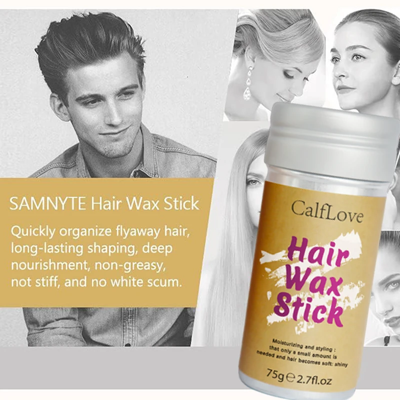 

Hair Wax Stick 75g / 2.7 fl.oz – Smooth Flyaway Control & Styling Wax for Slick Hair, Bun & Ponytail, Non-Greasy Finish, Easy Application for Daily Hair Styling，Holiday gifts and travel essentials