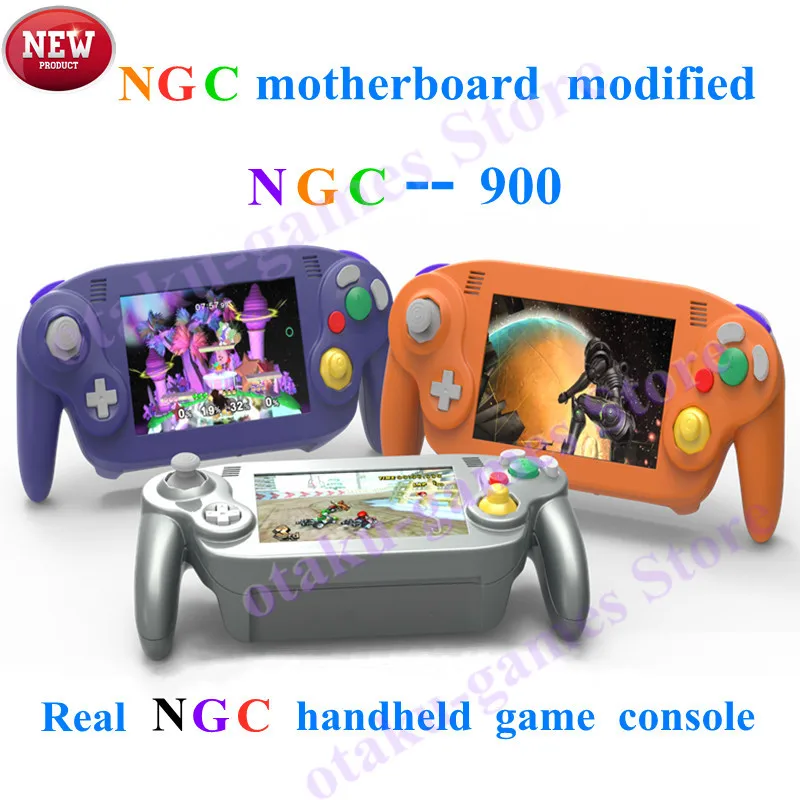 2023 latest 7 inch IPS LCD Arcade Game console Modified For Nintendo Wii/Gamecube Portable Handheld with Case and Charger