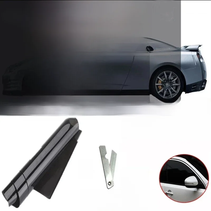 1 rolo 50cm x 3m 1/5/15/25/35 por cento vlt janela matiz filme adesivo de vidro sun sombra filme