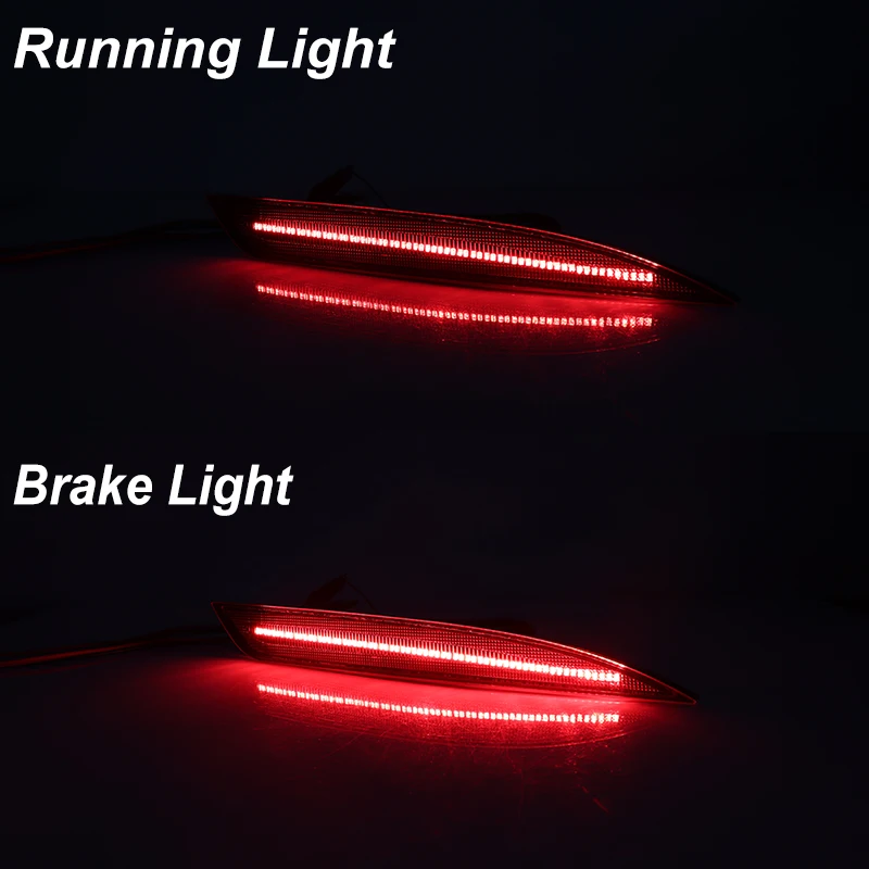 For KIA Optima K5 2016 2017 2018 Red LED Car Rear Bumper Reflectors Tail/Brake Lights Rear Fog Lights w/ Sequential Turn Signal
