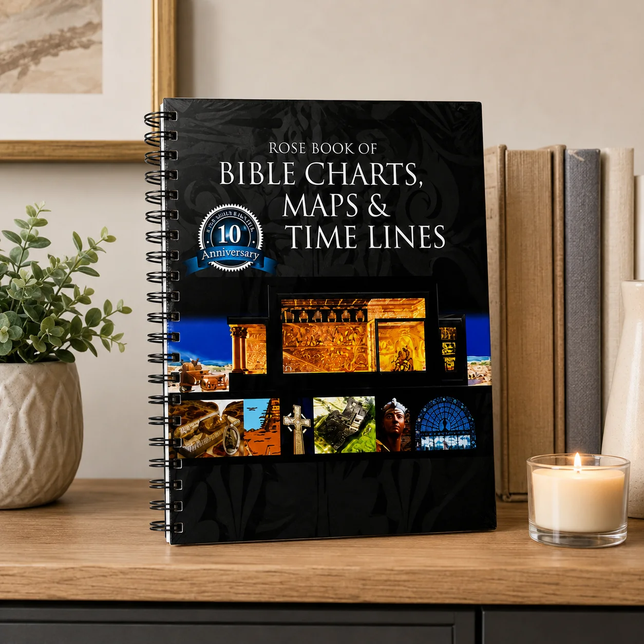 Bible Charts Maps and Timelines, Spiral Bible Study Reference Guide, Biblical History Visual Book, Christian Teaching Reference Manual