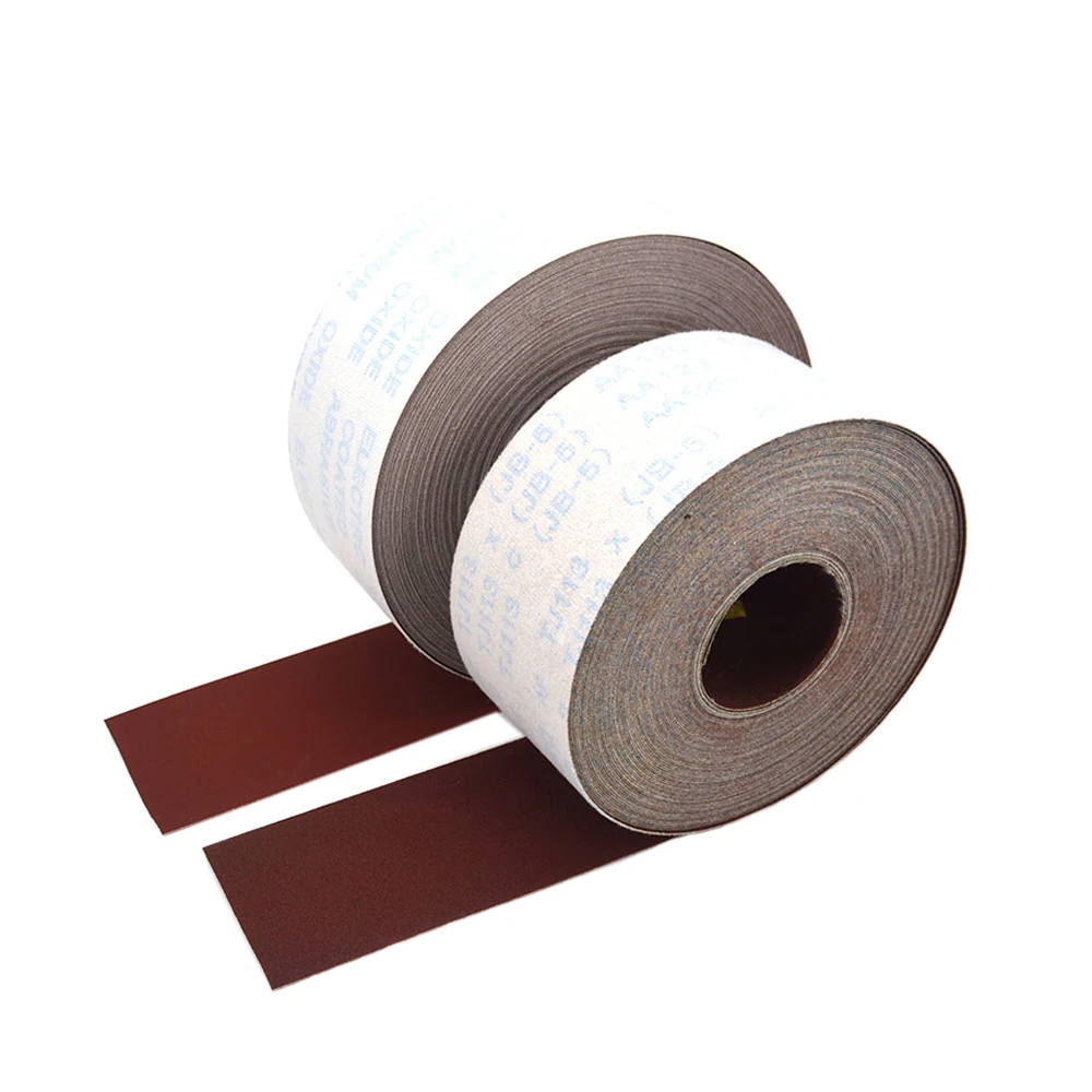 4 Inch 100mm Hook Loop Sandpaper Rolls 60-1000 Grit Emery Cloth Roll Sand Paper Sheets for Metal Wood Car Jewellery Polish Tools