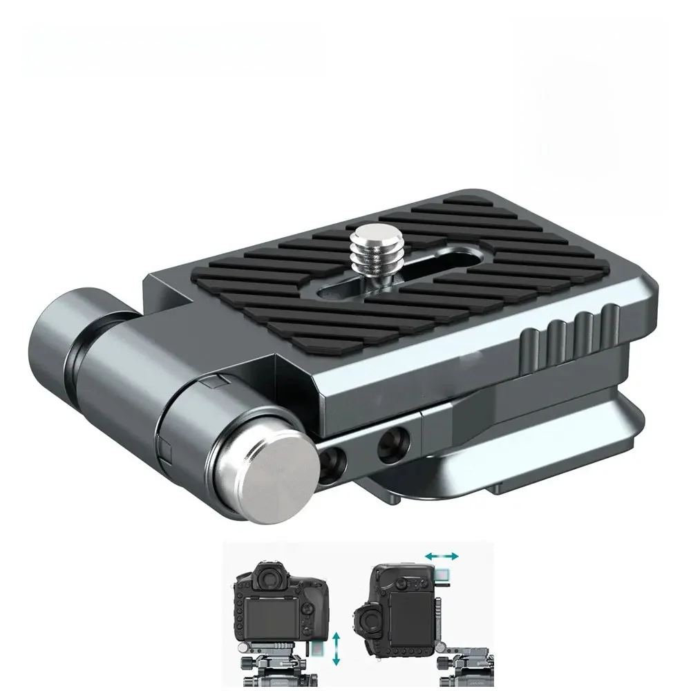 LEAPLIGHT składany aparat DSLR L wspornik przełączający statyw płyta szybkiego uwalniania do stabilizatora Canon Nikon Sony Osmo Ronin Zhiyun — zdjęcie 2